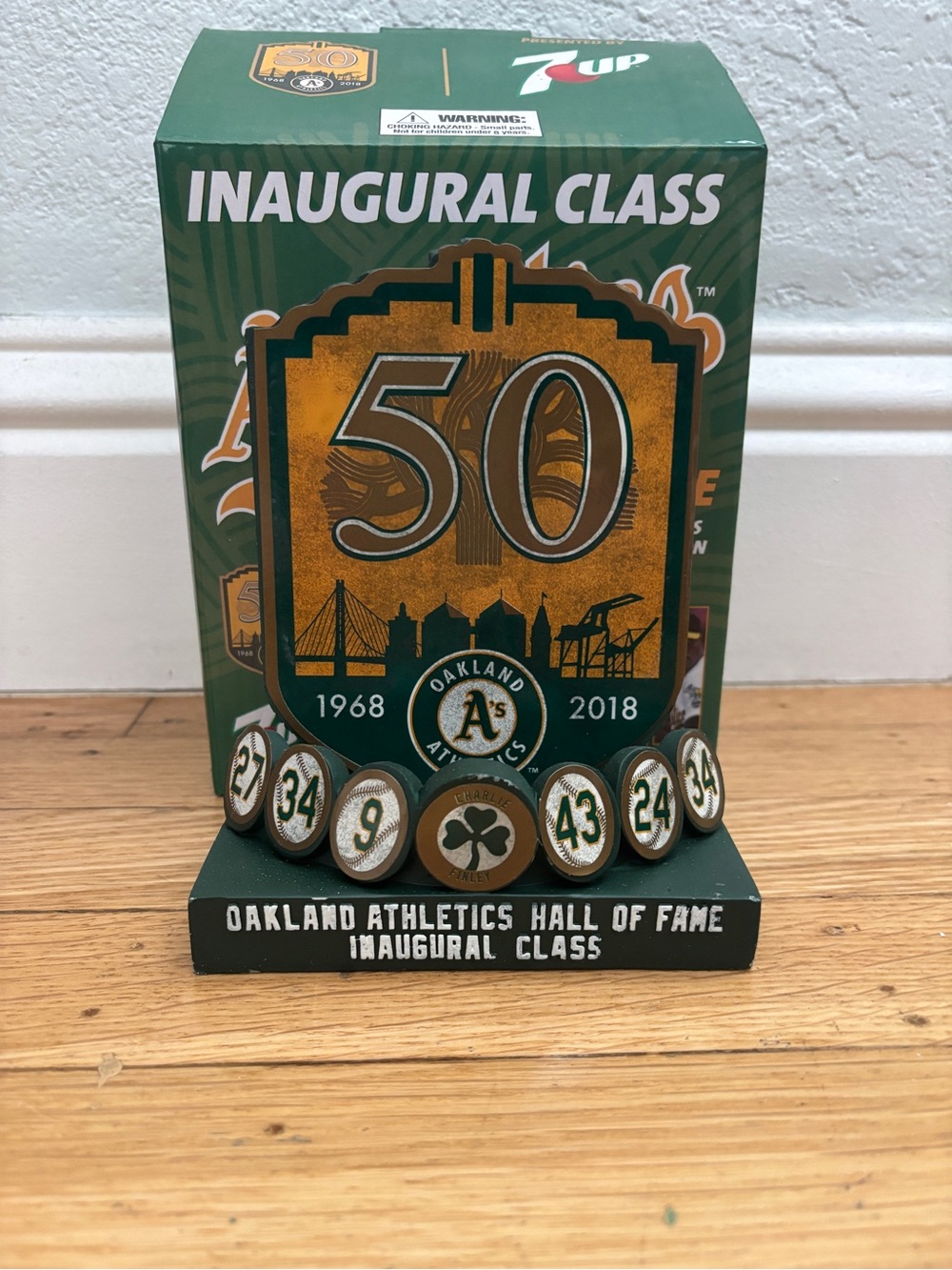 Oakland Athletics A’s Hall of Fame Inaugural Class Plaque 2018 SGA